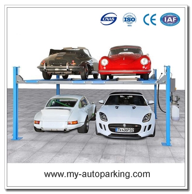 China On Sale! Four Post Parking System Four Post Hydraulic Car Parking Lift Doulbe Stacker Lift supplier